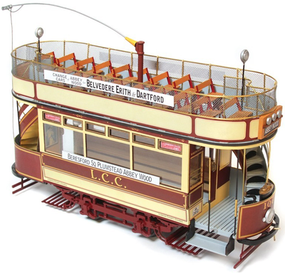 Occre 1/24 Scale London L.C.C.106 Double Decker Tram Model Kit