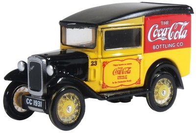 Oxford Diecast 1/76 Scale Coca Cola Austin Seven Van Die Cast Model