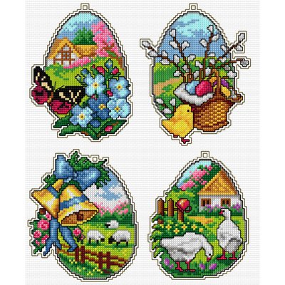 Orchidea Easter Eggs Counted Cross Stitch Kit