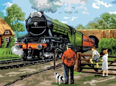 Painting By Numbers Steam Train