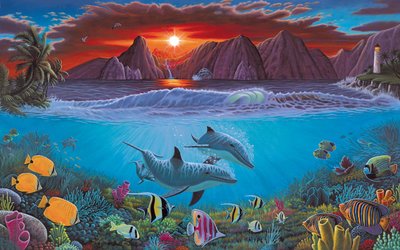 Painting By Numbers Ocean Life