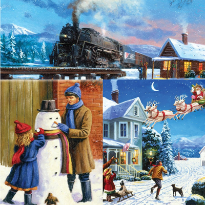 Painting by Numbers Christmas Multipack
