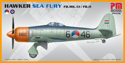 PM Models 1/72 Scale Hawker Sea Fury Model Kit