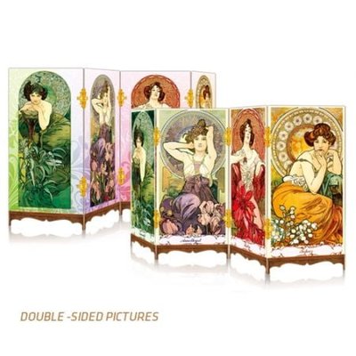 Mucha The Precious Stones Double Sided Jigsaw Screen