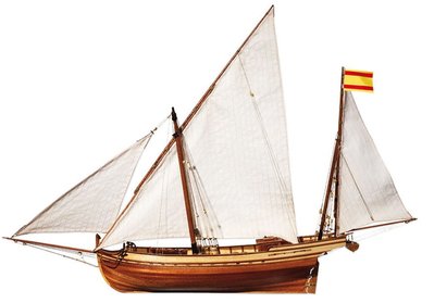 1/70 Scale Felucca San Juan Sail Boat Model Kit