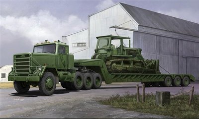 Trumpeter 1/35 Scale M920 Tractor Towing M870A1 Semi-trailer Model Kit