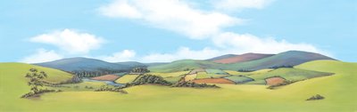 Peco Mountainous Landscape Backscene