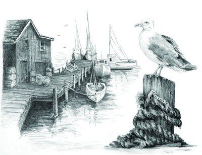 Sketching Made Easy Fishing Pier