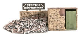 Peco Scrapyard Small Stone Built & Scrap Pile OO Gauge