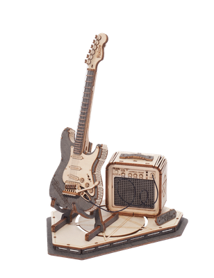 ROKR Electric Guitar Wooden Model Kit