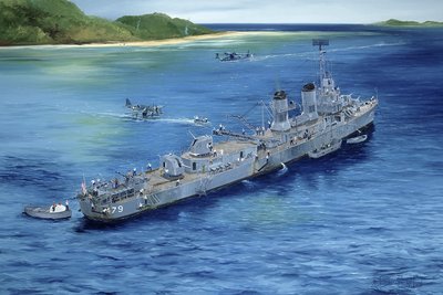 Trumpeter 1/200 Scale US Navy USS Stevens DD-479 Fletcher Class Destroyer Model Kit
