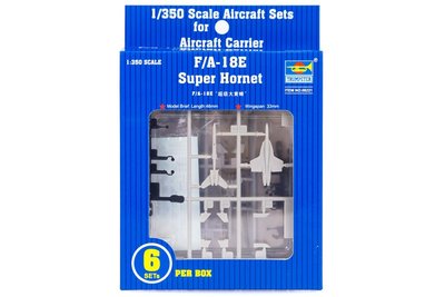 Trumpeter 1/350 Scale F/A-18E Super Hornet 6 Aircraft Sets for Aircraft Carrier Model Kit