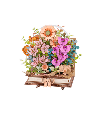 Rowood Blooming Book Wooden Model Kit