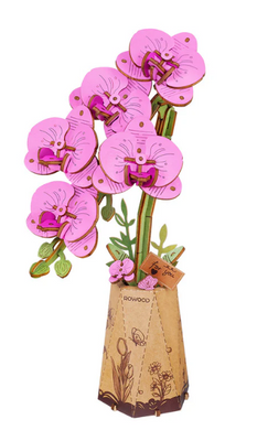 Rowood Purple Moth Orchid Wooden Model Kit