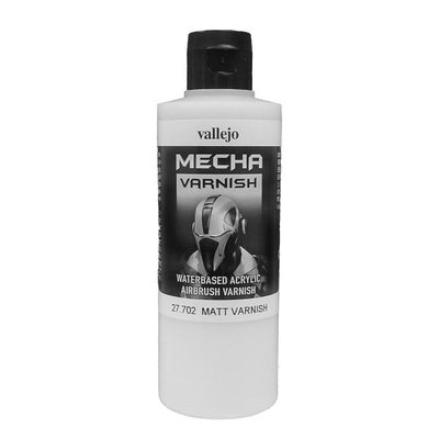 Vallejo Mecha Acrylic Matt Varnish 200ml for Brush or Airbrush