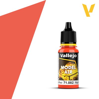Vallejo Model Air 18ml Fluorescent Red