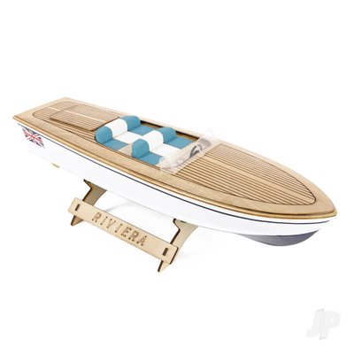 Riviera Wooden Motor Boat Model Kit 400mm