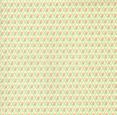 Rachel Pink / Cream Paper for 12th Scale Dolls House