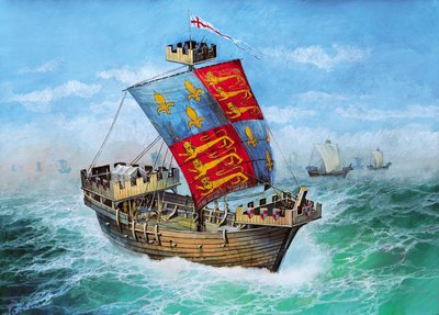 Zvezda 1/72 Scale English Medieval Ship Thomas Model Kit