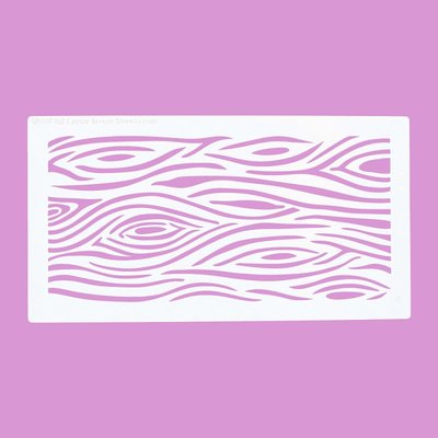 Cakecraft Woodgrain Effect Stencil