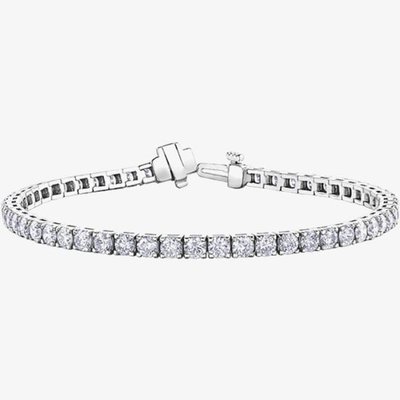 9ct White Gold 5.00ct Diamond Tennis Bracelet BR977WG/5-10