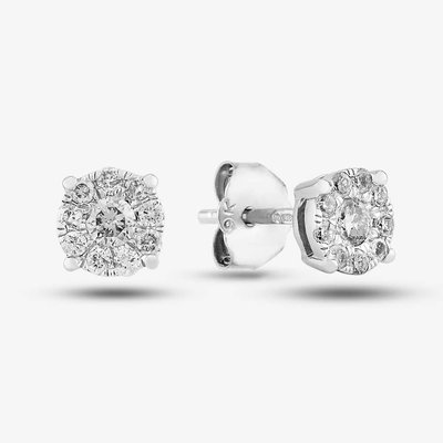 9ct White Gold 0.25ct Diamond Stud Earrings TH0123339