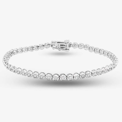 18ct White Gold 1.50ct Diamond Tennis Bracelet TH0133080