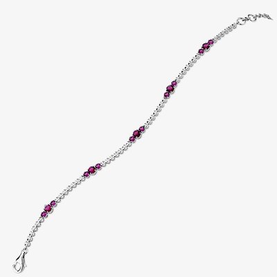 18ct White Gold Ruby & Diamond Fancy Bracelet HSB1062(RU)