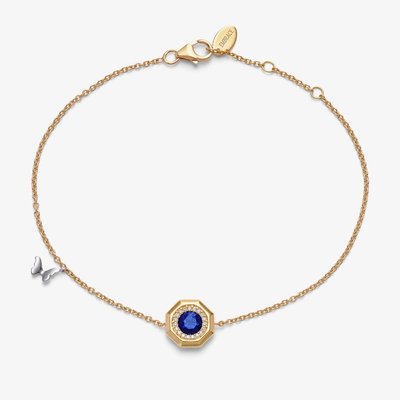 Tivon 18ct Yellow Gold Sapphire & Diamond Eden Bracelet BTT-0104-BS