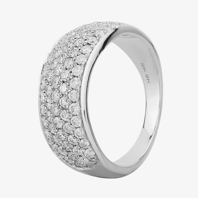 9ct White Gold 1.00ct Diamond Pavé Ring TH0146563 M
