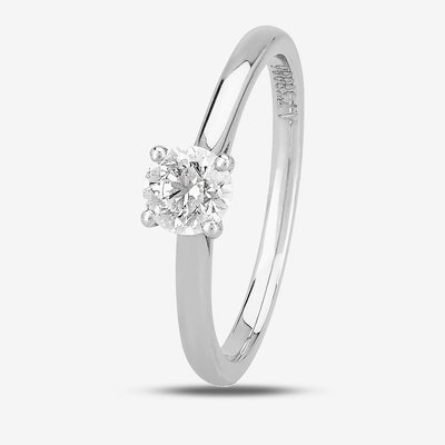 1888 Collection Platinum 0.50ct Brilliant-Cut Classic Diamond Ring RI-2016(.50CT PLUS) H/SI2/0.50ct