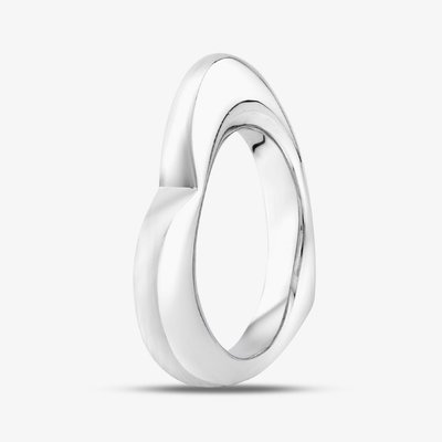 Sterling Silver Plain Heart Shape Ring SR07671B T