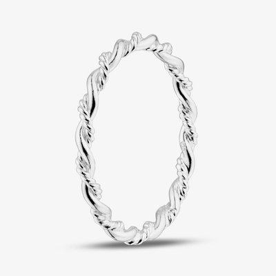 Sterling Silver Twisted Rope Ring 012-27458/SP 60