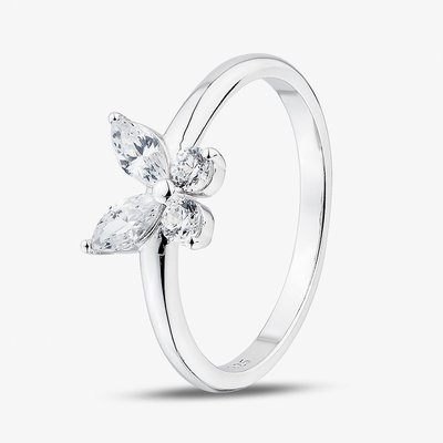 Sterling Silver Cubic Zirconia Butterfly Ring 05S2AZR579204 54