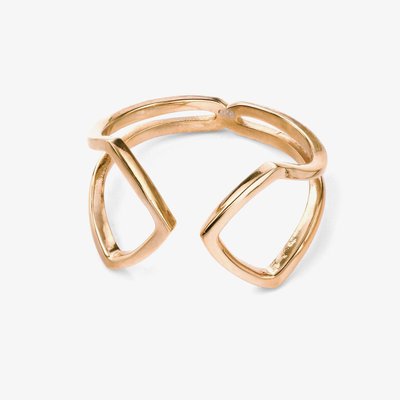 Gold-Plated Open Arrow Ring R3423 -52 (L1/2)