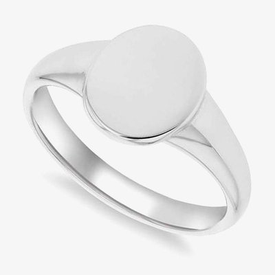 Sterling Silver Oval Signet Ring 8.81.0320 U