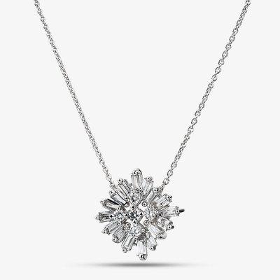 9ct White Gold 0.65ct Lab Grown Diamond Cluster Pendant LGN45914-65SF