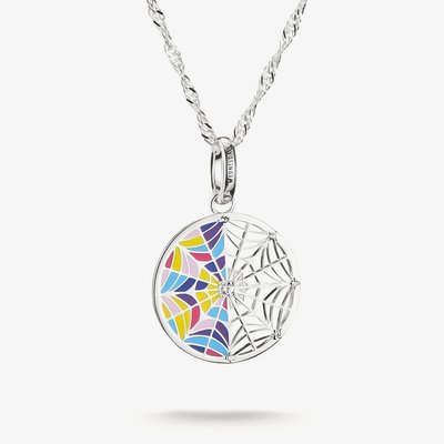 Wednesday Silver Window Necklace KE2348-691-7-L45V