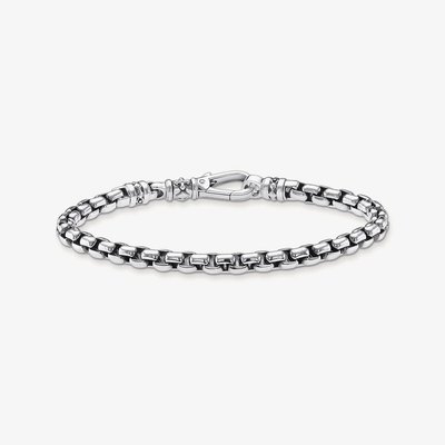Venezia Blackened Silver Chain Bracelet A2005-637-21-L20