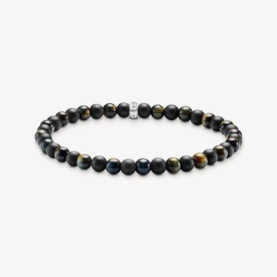 THOMAS SABO Talisman Obsidian & Tiger Eye Bracelet A2183-806-7-L19