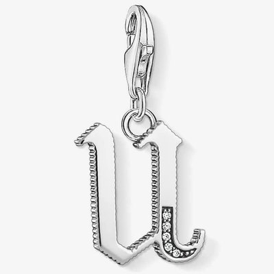 Silver Cubic Zirconia U Charm 1601-643-21
