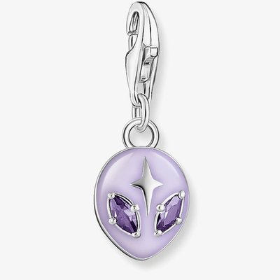 Purple Cubic Zirconia Alien Charm 2049-041-13