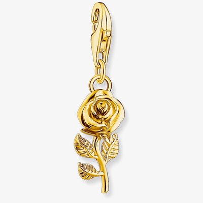 Gold Plated Rose Charm 2077-413-39