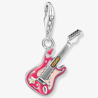 Electric Guitar Enamel Pendant Charm 2220-691-7
