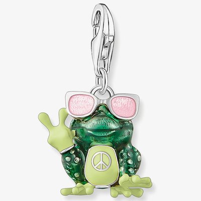 Frog Enamel Pendant Charm 2215-691-7