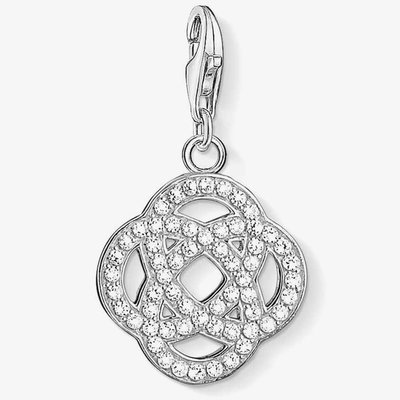 Silver Cubic Zirconia Infinity Charm 1330-051-14