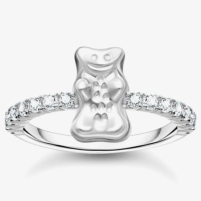 Haribo Silver Cubic Zirconia Gummy Bear Ring 54 Ring TR2504-051-14-54