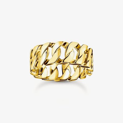 Gold Plated Chain Link Ring TR2497-413-39-58