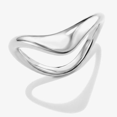 THOMAS SABO Fluid Elegance Sterling Silver Wave Ring TR2544-001-21-54