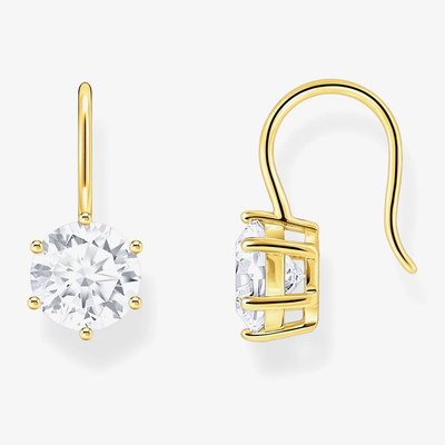 Gold Plated Cubic Zirconia Earrings H2287-414-14